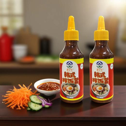 清真西式酱料[番茄沙司酱 美式芥末酱 韩式拌饭酱 美式辣椒酱 香甜沙拉酱 烤肉酱 ]湟子牛尖嘴瓶 200g*28瓶/箱 商品图5