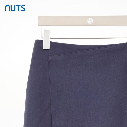 NUTS那时商场同款春秋季休闲简约不对称直筒纯色长裙女241063376 商品图2