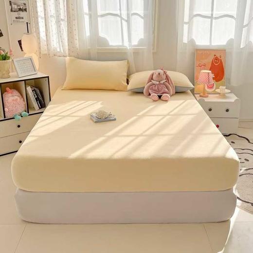 换季限时抢！买一送一【全尚天鹅牛奶绒床笠】山M同款  云端触感！加厚360度床笠！八色可选！A类面料，床笠侧高加高，适用于99%的床垫 商品图6