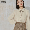 NUTS春秋季学院风时尚简约休闲宽松通勤纯色长袖衬衫女231013130 商品缩略图6