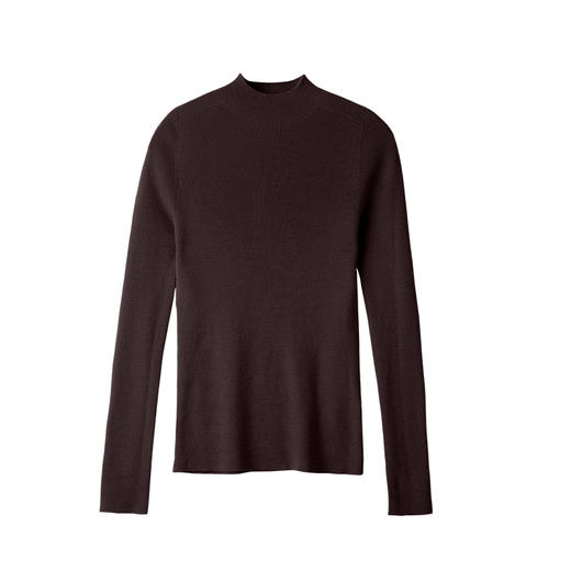 爱帝100%绵羊毛美丽诺羊毛衫高领女士打底衫 商品图12