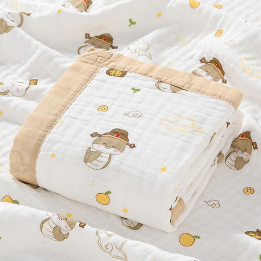 【四季通用❗六层纱布浴巾盖毯】初生儿纯棉a类，高密度纯棉，吸湿透气柔软蓬松，细选材料使用安心，卡通新生儿包被宝宝盖毯包巾婴儿浴巾QQ 商品图8