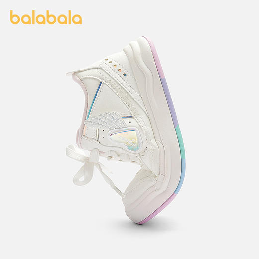 巴拉巴拉童鞋儿童板鞋女童小白鞋加绒舒适秋冬鞋子透气百搭休闲鞋 商品图2