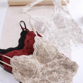 预售一周 不退换 百搭叠神器 GAO级性感 精致V领法式蕾丝一体吊带