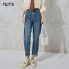 NUTS那时商场同款春秋季时尚简约通勤日常水洗牛仔长裤女231113136 商品缩略图0