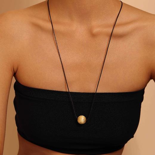 ARSIS｜纯真年代系列 丝光金月长项链 商品图4