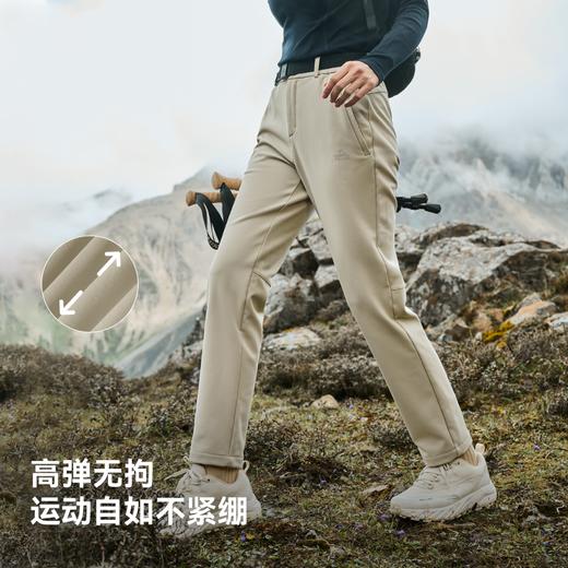 【风盾C24】伯希和软壳裤女加绒保暖户外运动长裤防风耐磨登山裤 商品图2