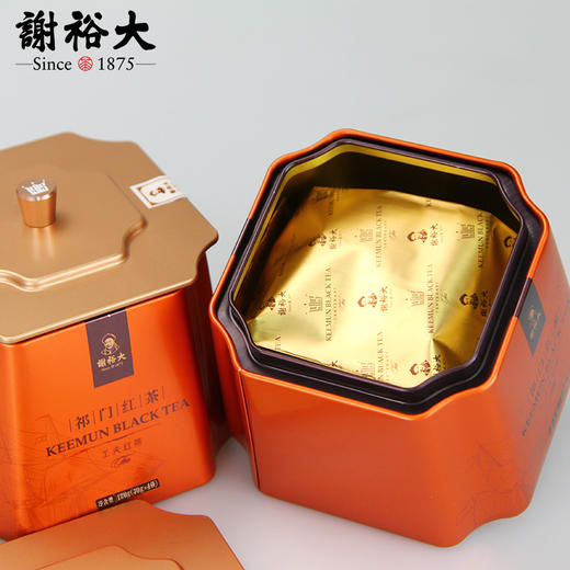 谢裕大祁门红茶 金冠系列 工夫红茶 一级红韵600单听120g 商品图1