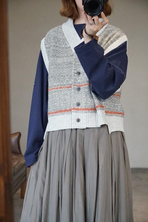 tumugu混色毛衣马甲 商品图5