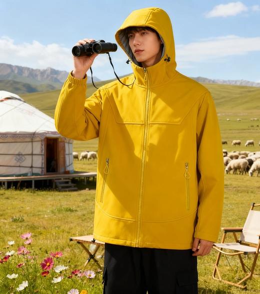 【防泼耐磨 防风有型 内里加绒】斯辰唯佳软壳衣外套（A87-DQC6611） 商品图2