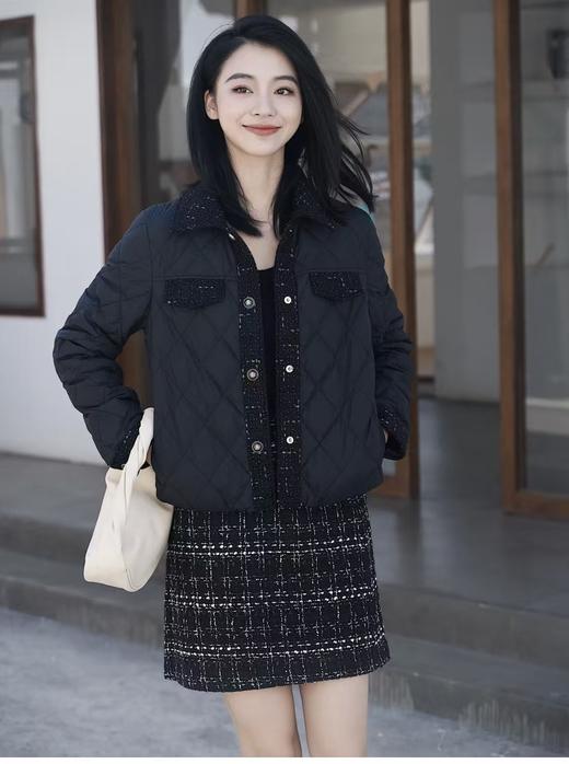 90白鸭绒绒小香风轻薄羽绒服外套 商品图7