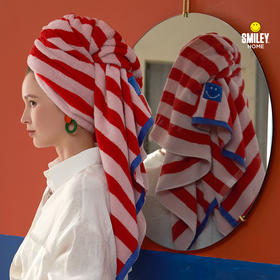 【云优选】SMILEY复古条纹浴巾美棉纯棉440g高克重