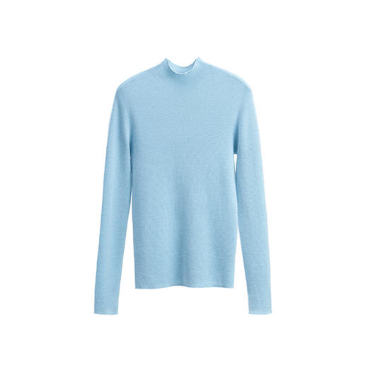 特绽放713/超模扬子纱打底衫半高领羊毛多色无缝一体高领毛衫毛衣 商品图4