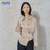 NUTS春秋季高级感时尚气质休闲宽松简约纯色长袖衬衫女231013039B 商品缩略图2
