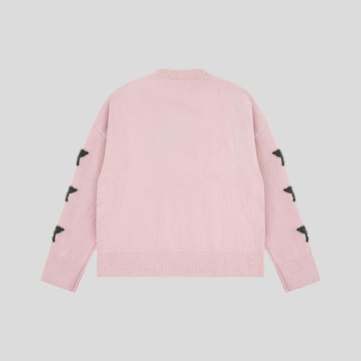 GOODBAI GOODEES星星机器小猫撞色图案套头毛衣 商品图4