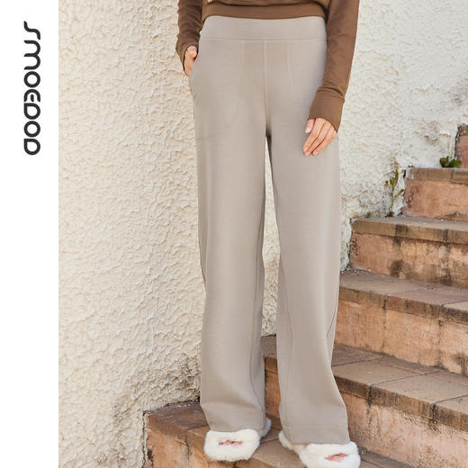 SMOEDOD/水沐伊朵长裤外穿直筒裤阔腿裤秋季休闲裤口袋运动裤6635 商品图4