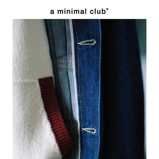 a minimal club重磅水洗100%棉翻盖口袋牛仔夹克赤耳边AM58DC07 商品图4