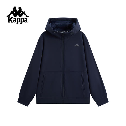 Kappa 运动外套男2025新款秋季连帽休闲针织开身帽衫女K0F72MK42 商品图0