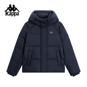 Kappa 运动羽绒服女2025新款冬季休闲连帽保暖防风外套K0F82YY21