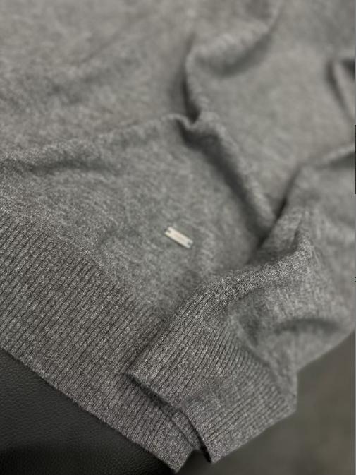 纯色休闲简约长袖POLO衫 商品图3