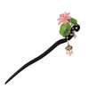 JGL黑檀木夏日荷花发簪复古气质清冷感花朵发饰新中式旗袍盘发发饰女 商品缩略图4