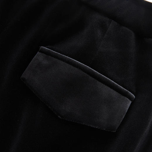 「高货wl」全新升级【铂金会员257/天猫339/差价82】(92804)洛诗琳设计感镂空丝绒微喇裤2025秋季气质高腰显瘦九分裤 商品图1