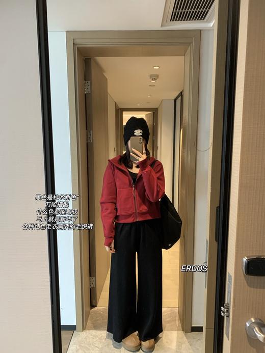 鄂尔多*斯 ERDO*S  精纺四平阔腿裤 商品图3