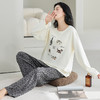 自然醒云喃女士家居服100%棉长袖长裤套头睡衣QH 商品缩略图12