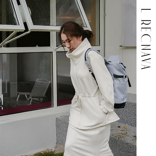 L RECNAVA 防风立领莫代尔空气层运动外套 腰部抽绳上衣 商品图3