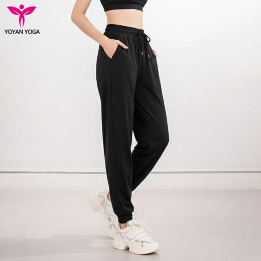 悠妍抽绳宽松束脚瑜伽长裤KZ24204 索罗娜针织面料 商品图4