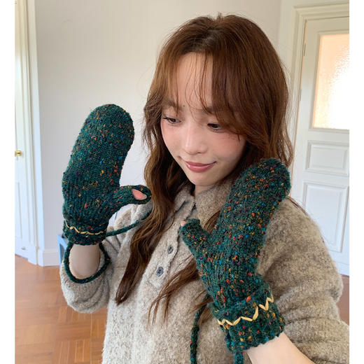 彩点针织女包套手套--纪念日百货门店同款166295591 商品图1