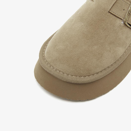 西遇厚底加绒勃肯鞋女新款冬季毛毛博肯雪地靴外穿保暖棉鞋D0034415 商品图5