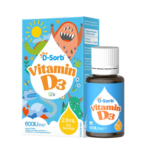 滴适宝（D-Sorb）维生素D3滴剂600IU 儿童vd3滴剂液体维生素d3 加拿大原装进口 商品图5