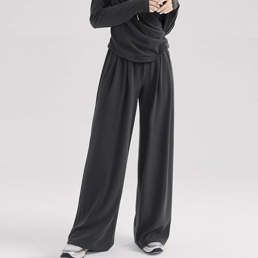 裁缝学苑AS580春秋季新款两件套休闲运动显瘦穿搭上衣女阔腿裤套装 商品图3