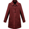 QYM YM2576-1时尚毛呢外套复古盘扣羊毛大衣宽松休闲大码呢子外套 商品缩略图4