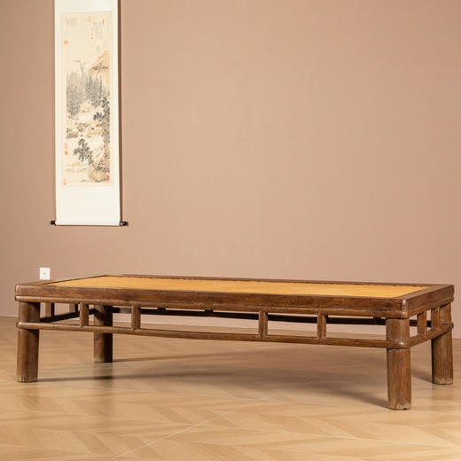 清早期	黄花梨圆包圆凉榻 商品图0