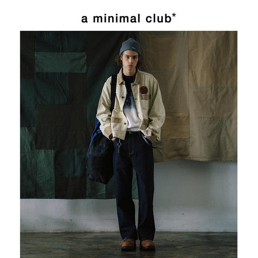 a minimal club撞色拼接灯芯绒夹克oversize休闲美式上新AM58TJ08 商品图1