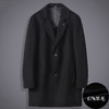 【DBW】大依优型大码男士羊毛双面呢大衣中长款毛呢男宽松休闲西装领大衣显瘦百搭气质 商品缩略图5