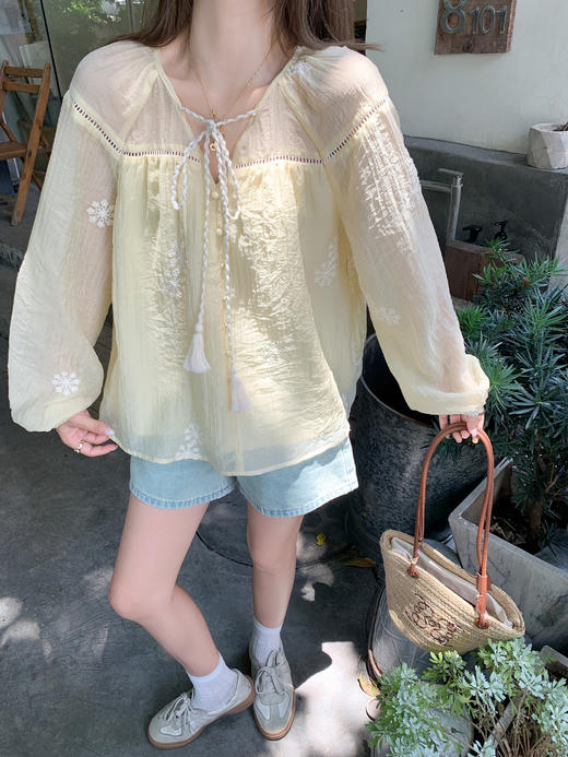 【149元任选2件】现货！防晒衬衫薄款宽松别致上衣 商品图7