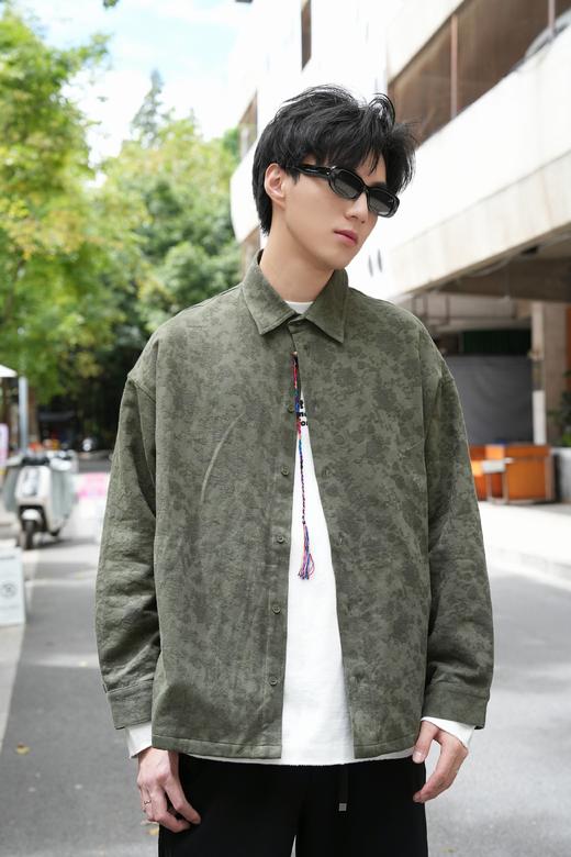 S532825513暗纹提花衬衫外套 商品图2