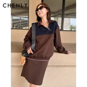 尘衣｜25F/W 斜拉链设计复古卫衣套装