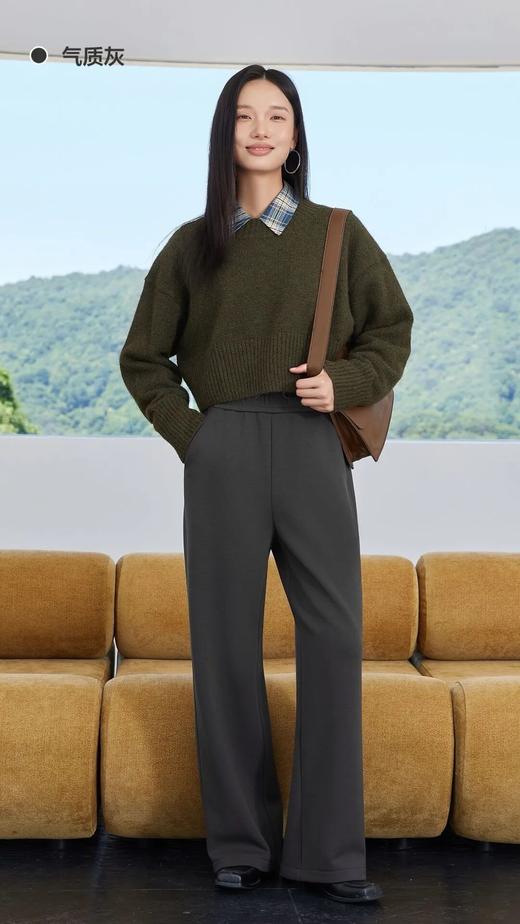 莫代尔芦荟直筒裤 | 750-800g重磅加绒，秋冬温暖过，显瘦显高绝绝子【3-5天发货】 商品图2