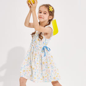 【分组】龙之涵 中大童无袖连衣裙 全棉连衣裙中大女童法式连衣裙