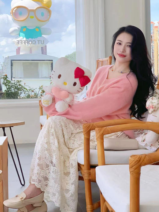 【百图lulu定制】【暖阳羊绒衫】温暖 细腻 有绒感 一线成衣 V领长袖羊绒衫 商品图4