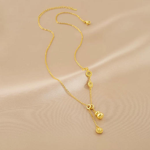金色葫芦吊坠项链-纪念日百货门店同款166144590 商品图0
