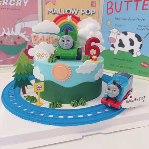 托马斯火车头蛋糕-低糖处理无添加 商品图0