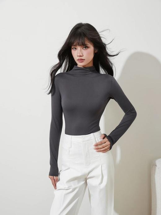 LP德芙半高领打底衫2件装  软糯质感可叠穿打底衫 商品图10