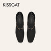 【云粉节】BF楼KISSCAT接吻猫25冬新老钱粗跟靴真皮时装瘦瘦靴链条黑色高跟靴女KA65735-10吊牌价1599活动价899 商品缩略图3
