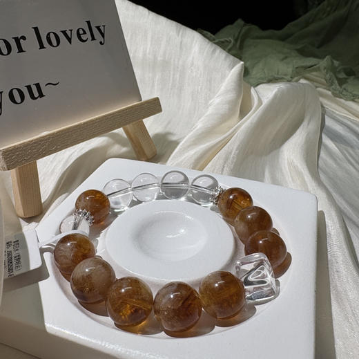 黄塔白水（聚财转运）水晶手串 商品图0