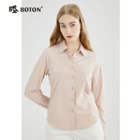 【速干防晒】波顿三季女装户外运动休闲长袖净色长袖衬衫LS833123